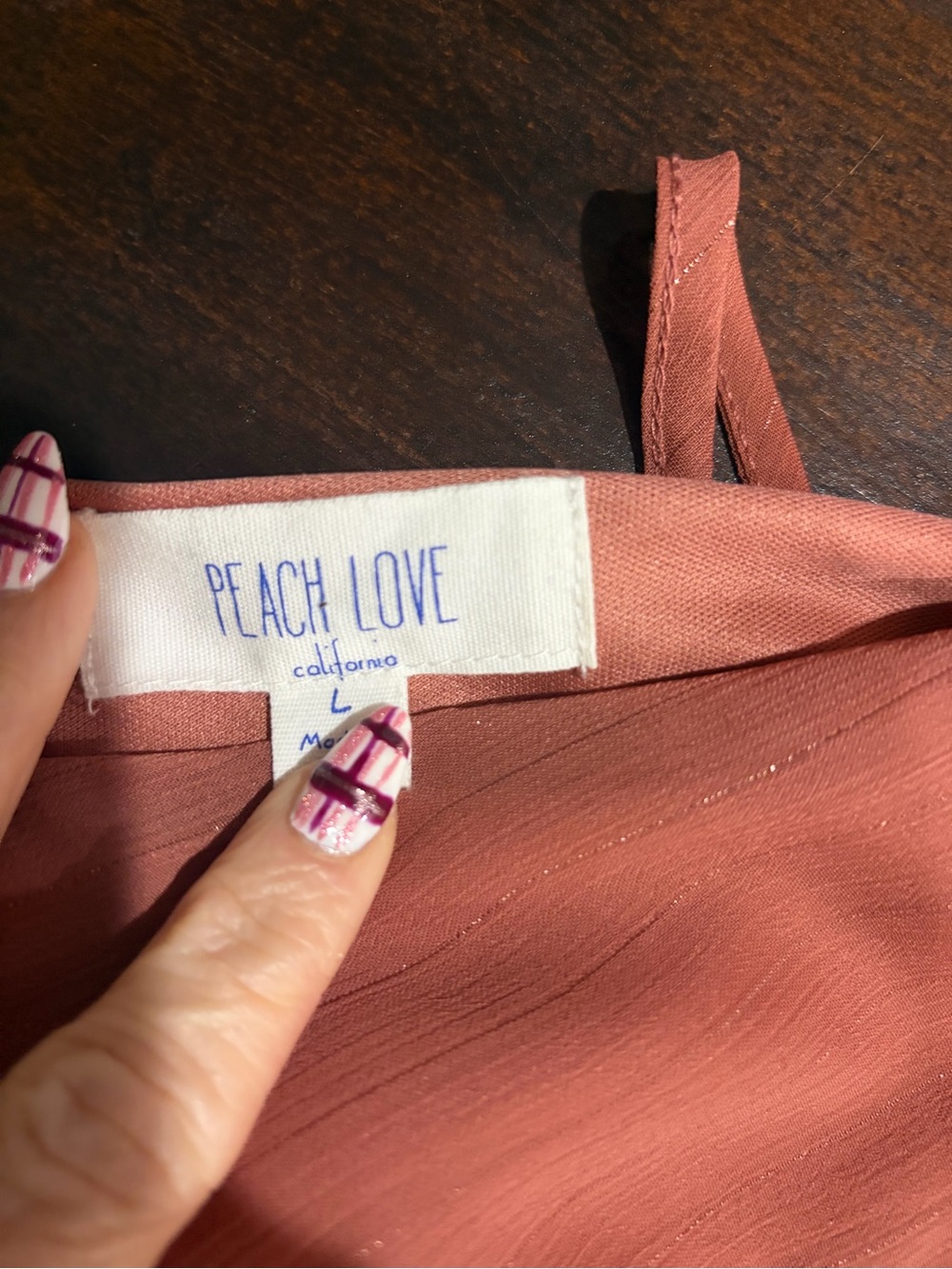 Peach Love California Rust-Peach Spaghetti Strap Camisole